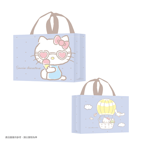台歐x三麗鷗 購物袋18L-Hello Kitty旅遊趣